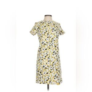 Ann Taylor Yellow and Black NWOT Cotton Floral Dress